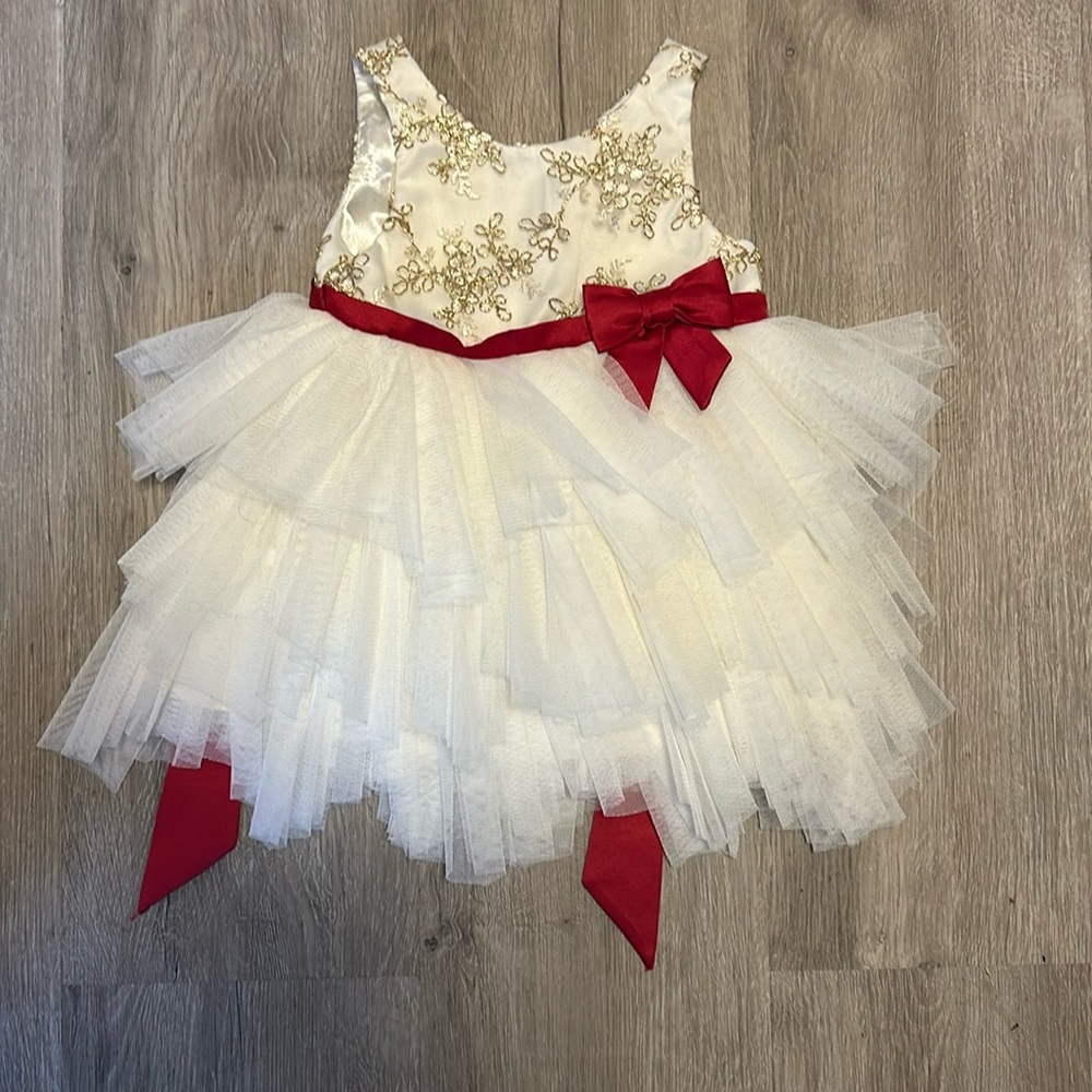 Babygirl Christmas dress sz 18 months